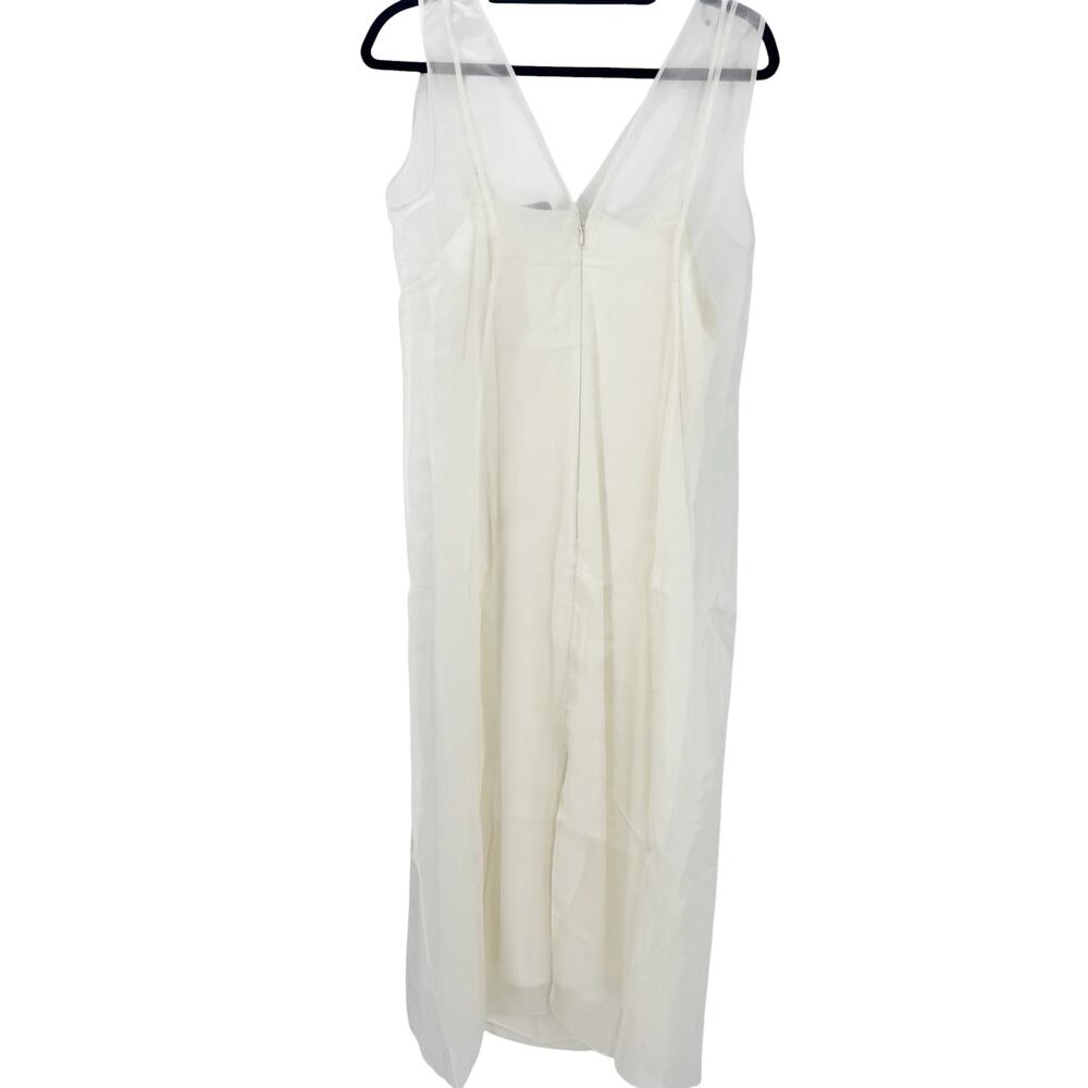 J. Crew Women's Ayered Organza Shift Midi Dress Ivory Lace Size 10 NWT - Picture 13 of 14